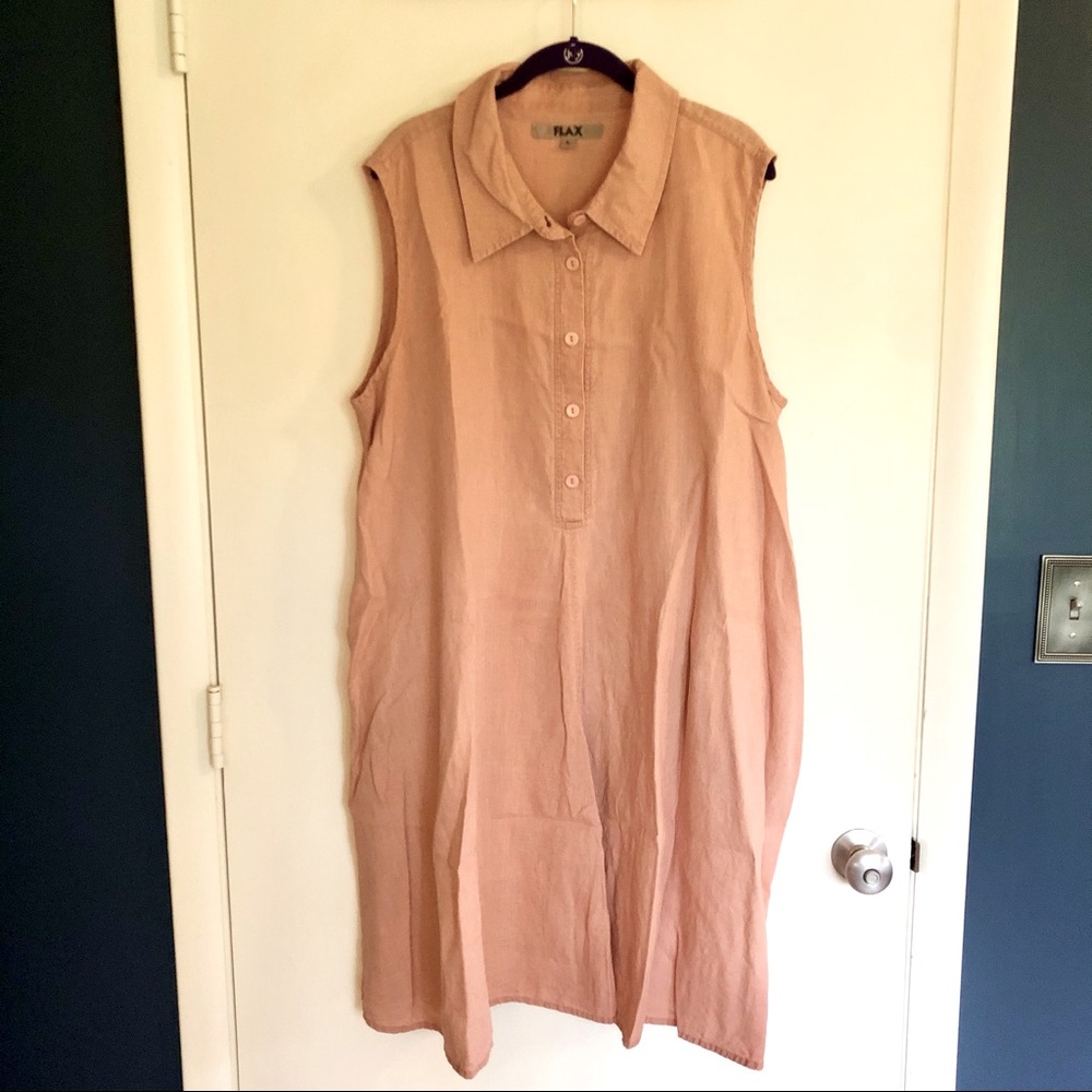 Pink Linen Tunic